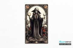 Skeleton Witch Tarot Card PNG Clipart Product Image 1