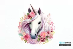 Fairy Unicorn Sublimation PNG Clipart Product Image 1
