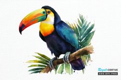 Watercolor Toucans PNG Clipart Product Image 1