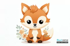Woodland Baby Animals PNG Clipart Product Image 1