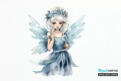 Winter Fairy Watercolor PNG Clipart Product Image 1