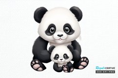 Baby Pandas Sublimation PNG Clipart Product Image 1