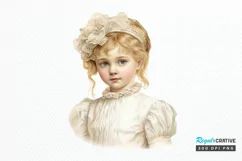 Victorian Little Girl PNG Clipart Product Image 1