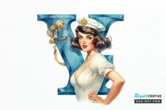 Sailor Pin Up Girls PNG Clipart Product Image 1