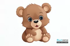Woodland Baby Animals PNG Clipart Product Image 1