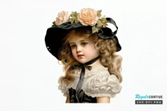 Victorian Little Girl PNG Clipart Product Image 1
