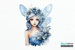 Winter Fairy Watercolor PNG Clipart Product Image 1