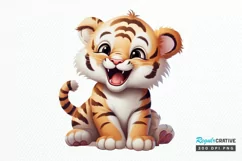Cute Happy Baby Animal Sublimation PNG Clipart Product Image 1