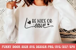 Funny Door Sign SVG Design | Door Sign SVG Design Product Image 1