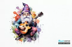 Watercolor Rockstar Gnome PNG Clipart Product Image 1