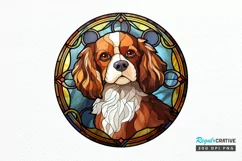 Stained Glass Dogs PNG Clipart Product Image 1