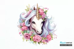 Fairy Unicorn Sublimation PNG Clipart Product Image 1