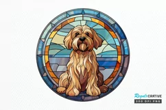 Stained Glass Dogs PNG Clipart Product Image 1