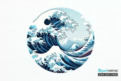 Japanese Kanagawa Wave PNG Clipart Product Image 1