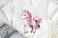 Fairy Unicorn Sublimation PNG Clipart Product Image 3