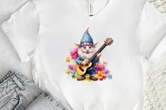 Watercolor Rockstar Gnome PNG Clipart Product Image 2