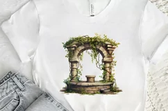 Stone Wells and Vines PNG Clipart Product Image 2