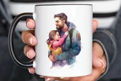 Dad and Daughter Father's Day PNG Clipart Product Image 2
