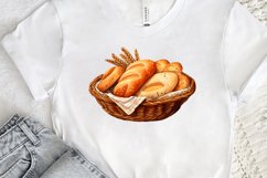 Bread Basket Watercolor Sublimation PNG Clipart Product Image 2