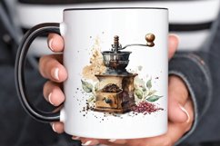 Watercolor Coffee Mill PNG Clipart Product Image 3