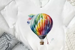 Watercolor Hot Air Balloon PNG Clipart Product Image 2