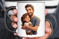 Dad and Daughter Father's Day PNG Clipart Product Image 2