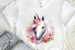 Fairy Unicorn Sublimation PNG Clipart Product Image 2
