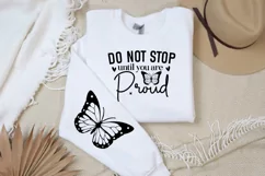 Do not Stop Until you are Proud Sleeve SVG, Motivational SVG Product Image 1
