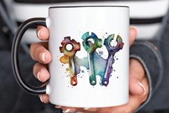 Watercolor Wrench PNG Clipart Product Image 3