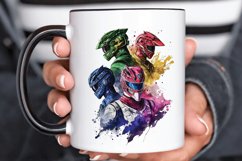 Watercolor Power Rangers PNG Clipart Product Image 3