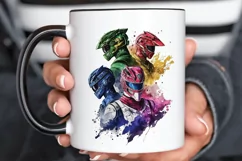 Watercolor Power Rangers PNG Clipart Product Image 3