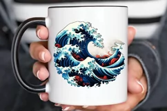 Japanese Kanagawa Wave PNG Clipart Product Image 2