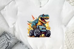 Dinosaur Monster Truck PNG Clipart Product Image 2