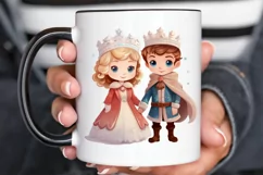 Cute Snow Princess and Prince PNG Clipart Product Image 2