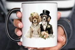 Dog Bride and Dog Groom PNG Clipart Product Image 2