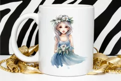 Winter Fairy Watercolor PNG Clipart Product Image 2