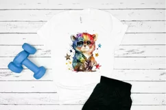 Watercolor cute animal superstar PNG Clipa Product Image 2