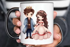 Cute Snow Princess and Prince PNG Clipart Product Image 2