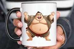 Funny Japanese Sumo Wrestler PNG Clipart Product Image 2