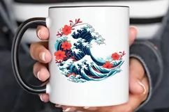 Japanese Kanagawa Wave PNG Clipart Product Image 2