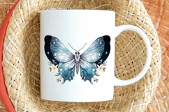 Fairy Night Moth and Moon PNG Clipart Product Image 2