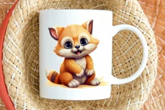 Cute Happy Baby Animal Sublimation PNG Clipart Product Image 2