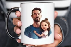 Dad and Daughter Father's Day PNG Clipart Product Image 2