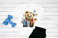 Watercolor cute animal superstar PNG Clipa Product Image 2