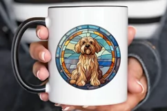 Stained Glass Dogs PNG Clipart Product Image 2