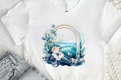 Ocean Window Watercolor PNG Clipart Product Image 2