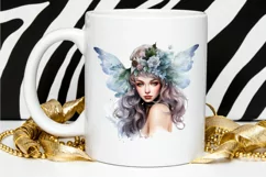 Winter Fairy Watercolor PNG Clipart Product Image 2