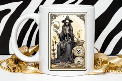 Skeleton Witch Tarot Card PNG Clipart Product Image 2
