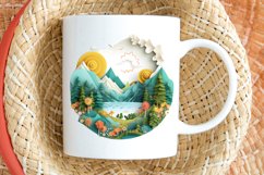 Paper Art Landscape PNG Clipart Product Image 2