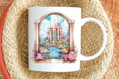 Fairy Castle Window Sublimation PNG Clipart Product Image 2